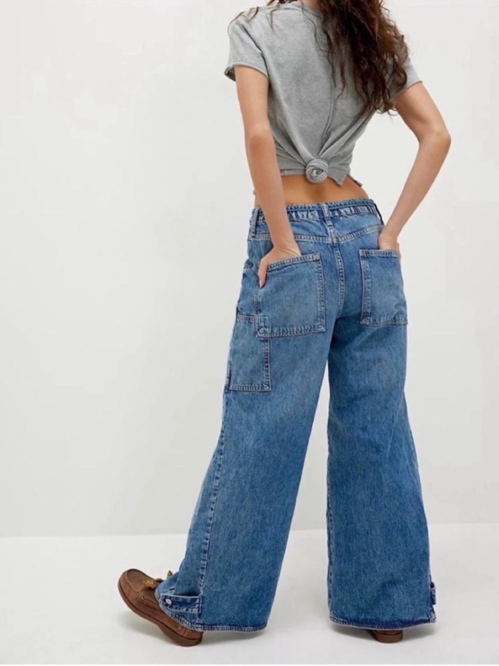 We The Free CRVY Outlaw Wide Leg Jeans Small - Picture 2 of 7
